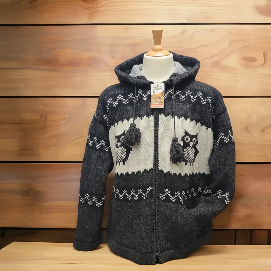 OLDTRIBES™ Nocturne Owl Wool Jacket - Image 4